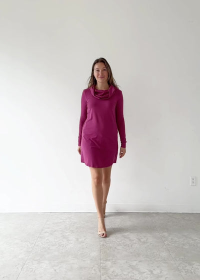 BENNETT dress in Mauve Berry