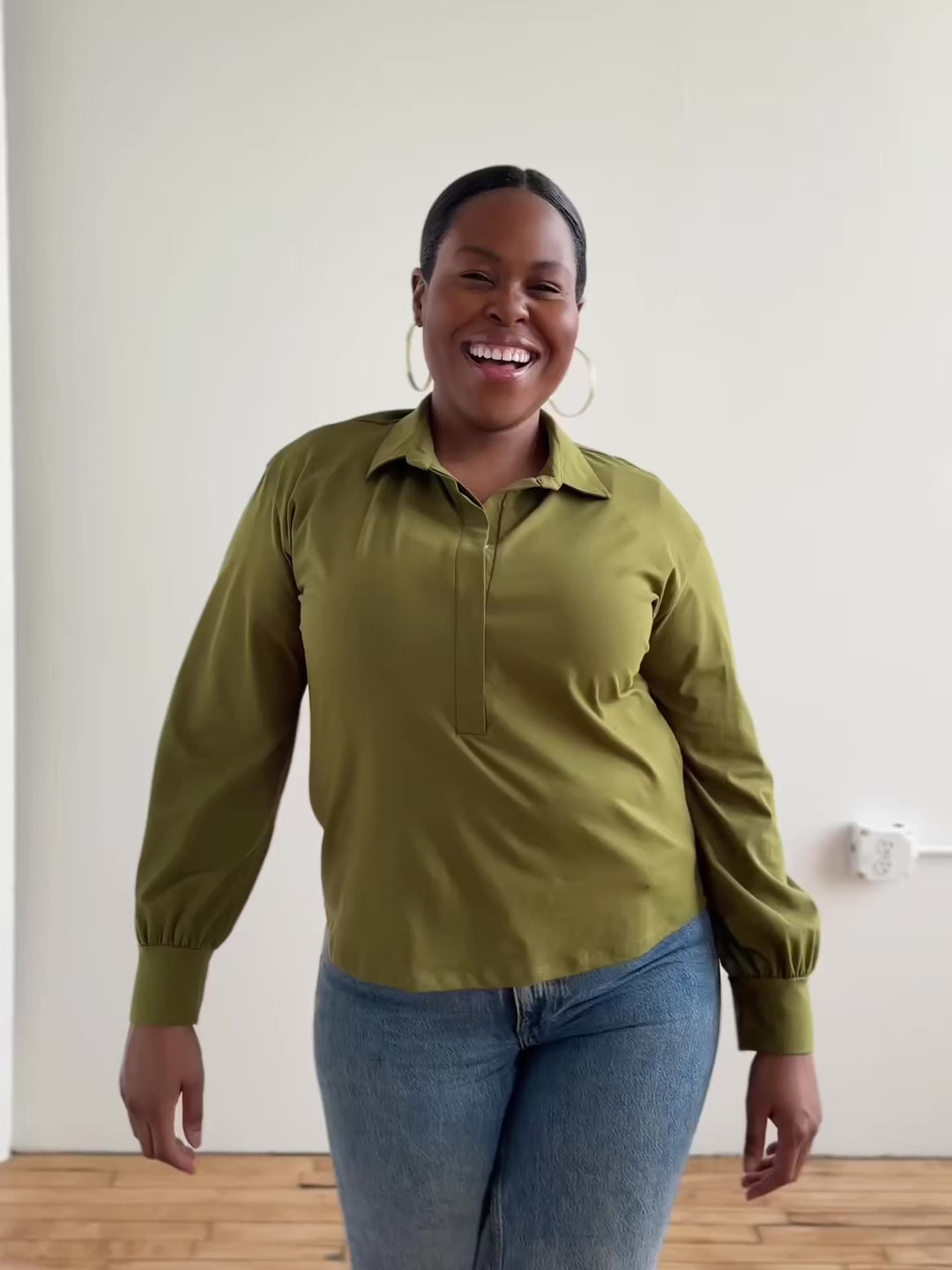 KAILYN jersey top in Olive Branch