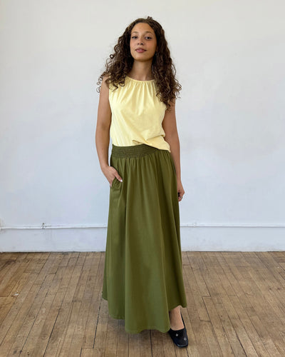 CAMELLIA skirt in Olive Branch