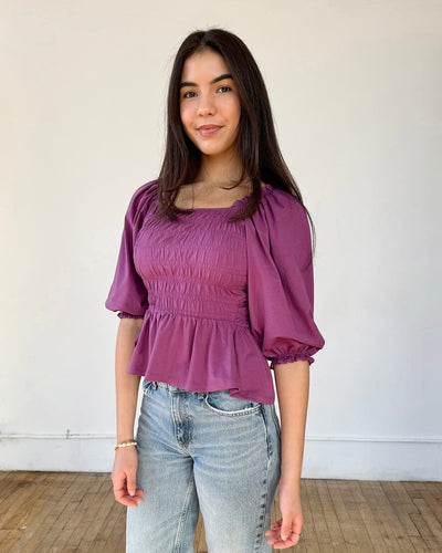 BEATRICE top in Deep Lilac