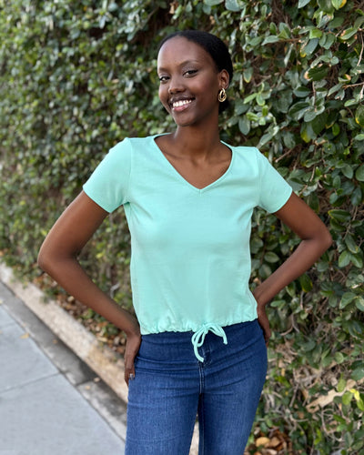 ARC heavyknit top in Mint