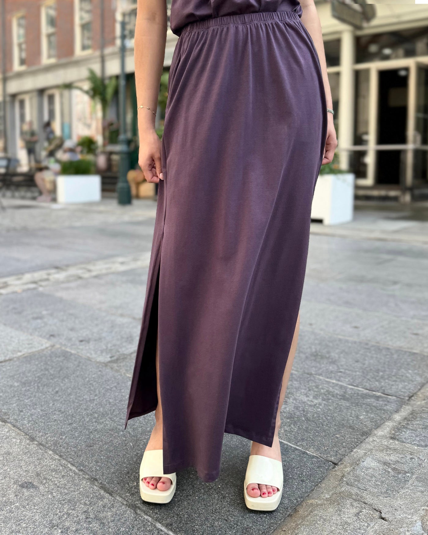 ADDIE skirt in Plum