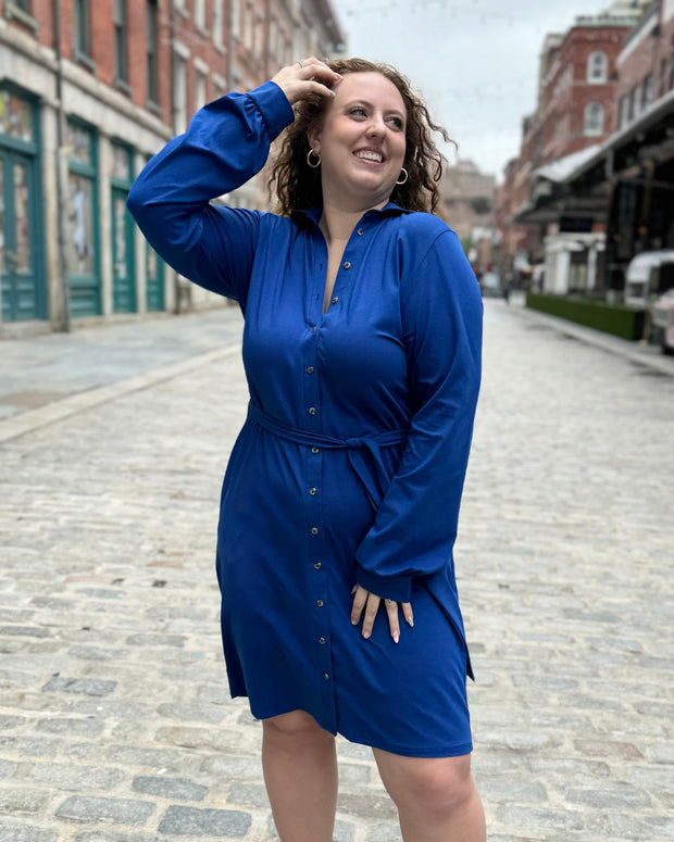 cobalt dress cardigan