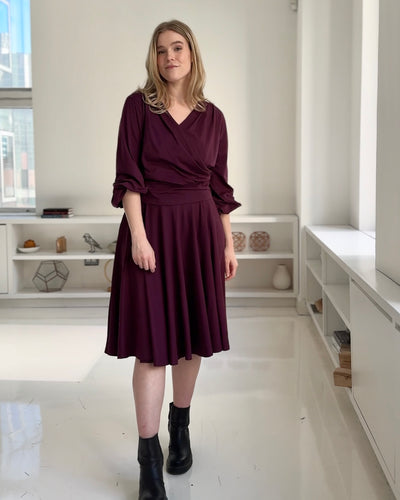 PEGGY top in Eggplant