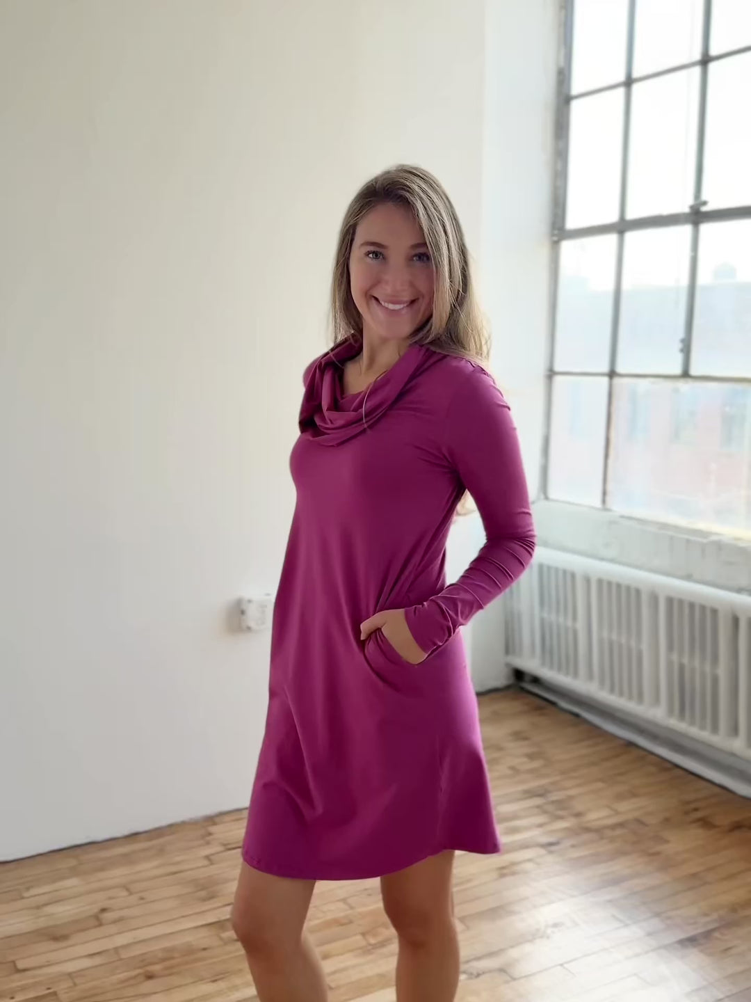 BENNETT dress in Mauve Berry