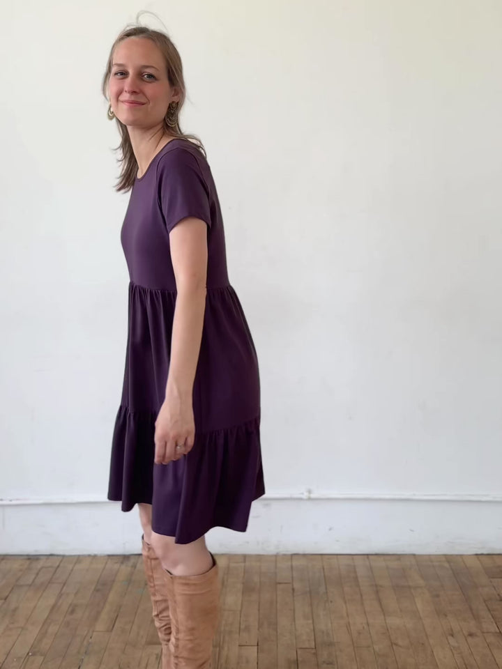ARIA dress in Plum