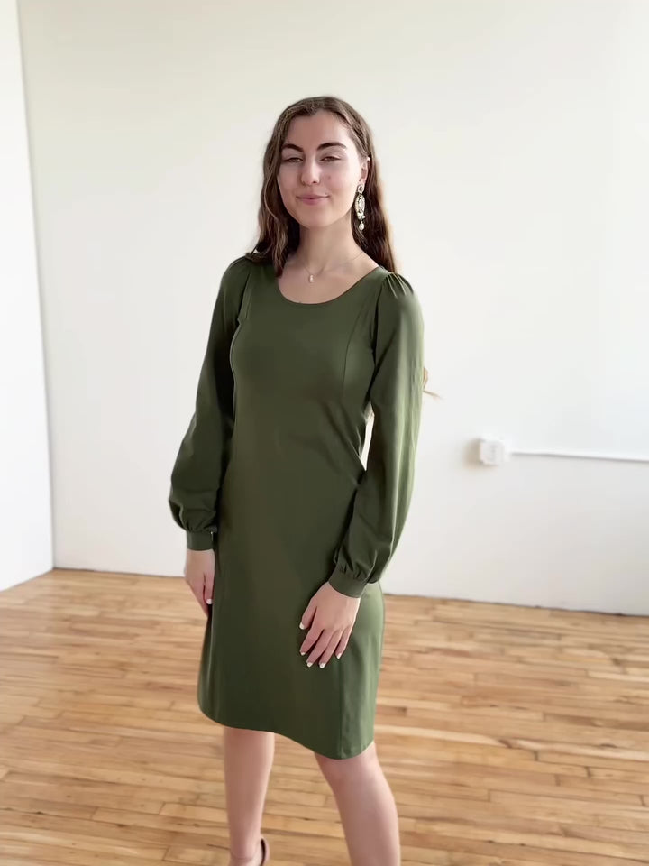 CONSTANCE dress in Meadow Green