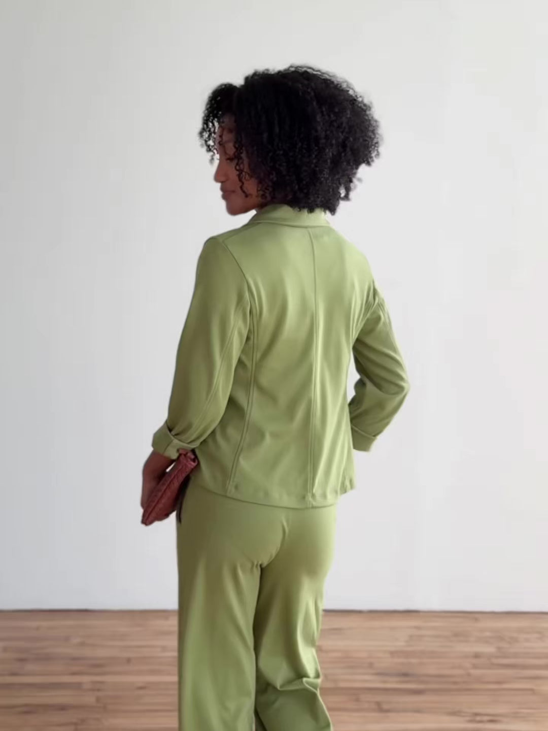 OCTAVIA blazer in Grass Green