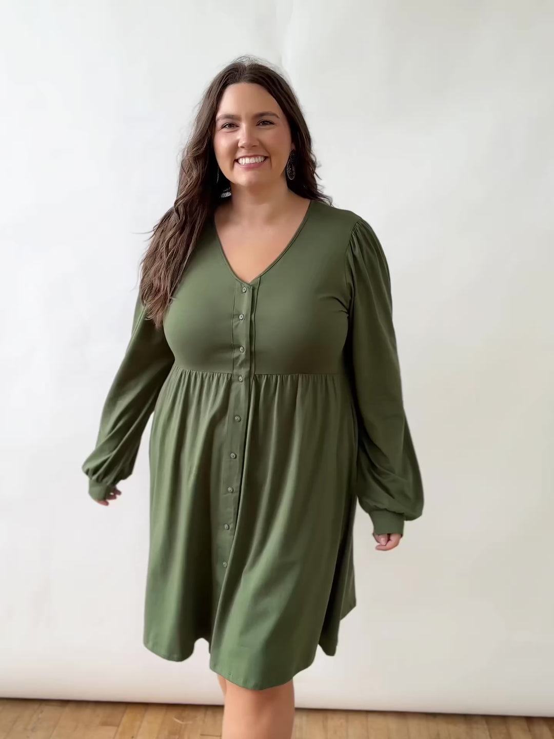 LUCILLE dress in Meadow Green