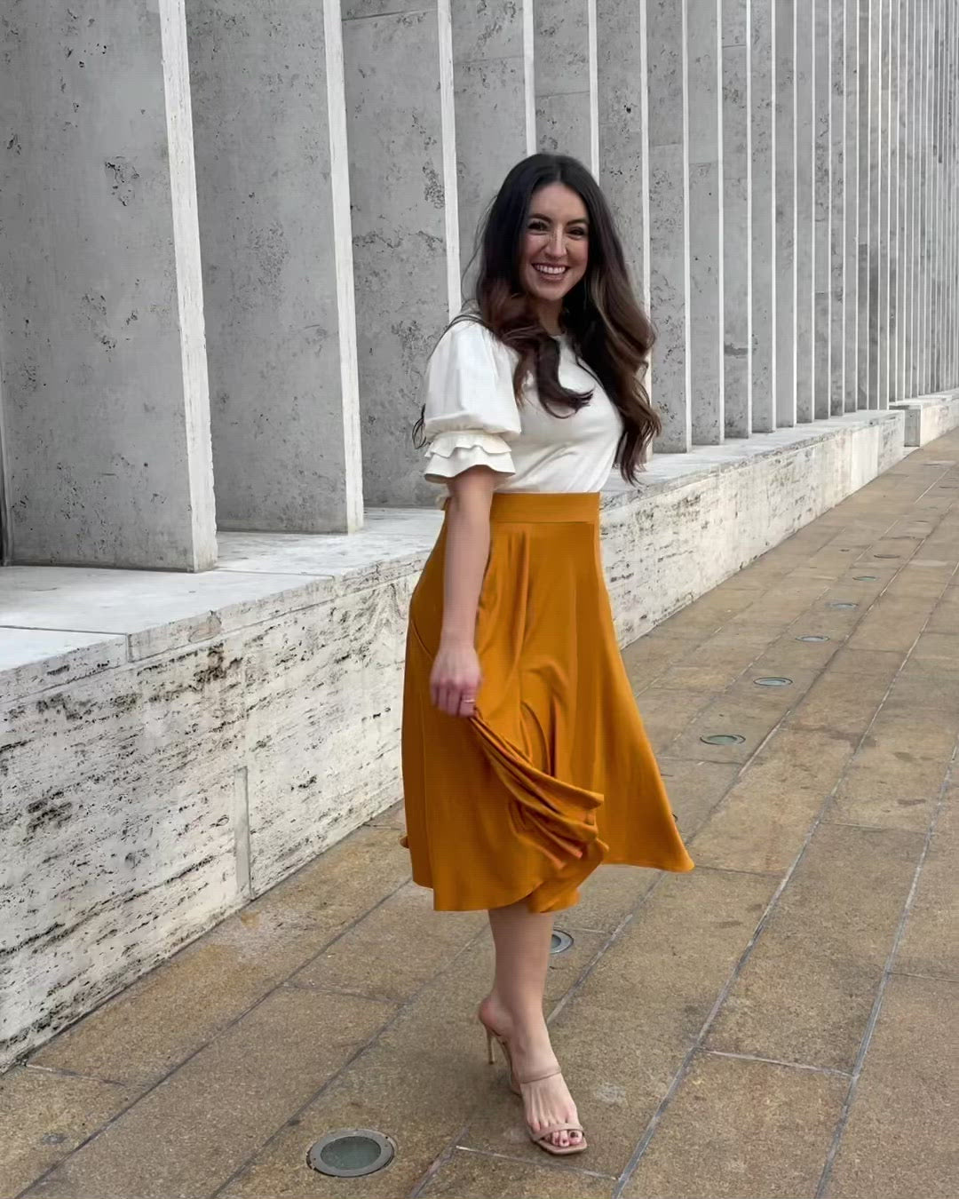 ALIYAH skirt in Mustard Elegantees