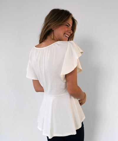 ABIGAIL top in Ivory