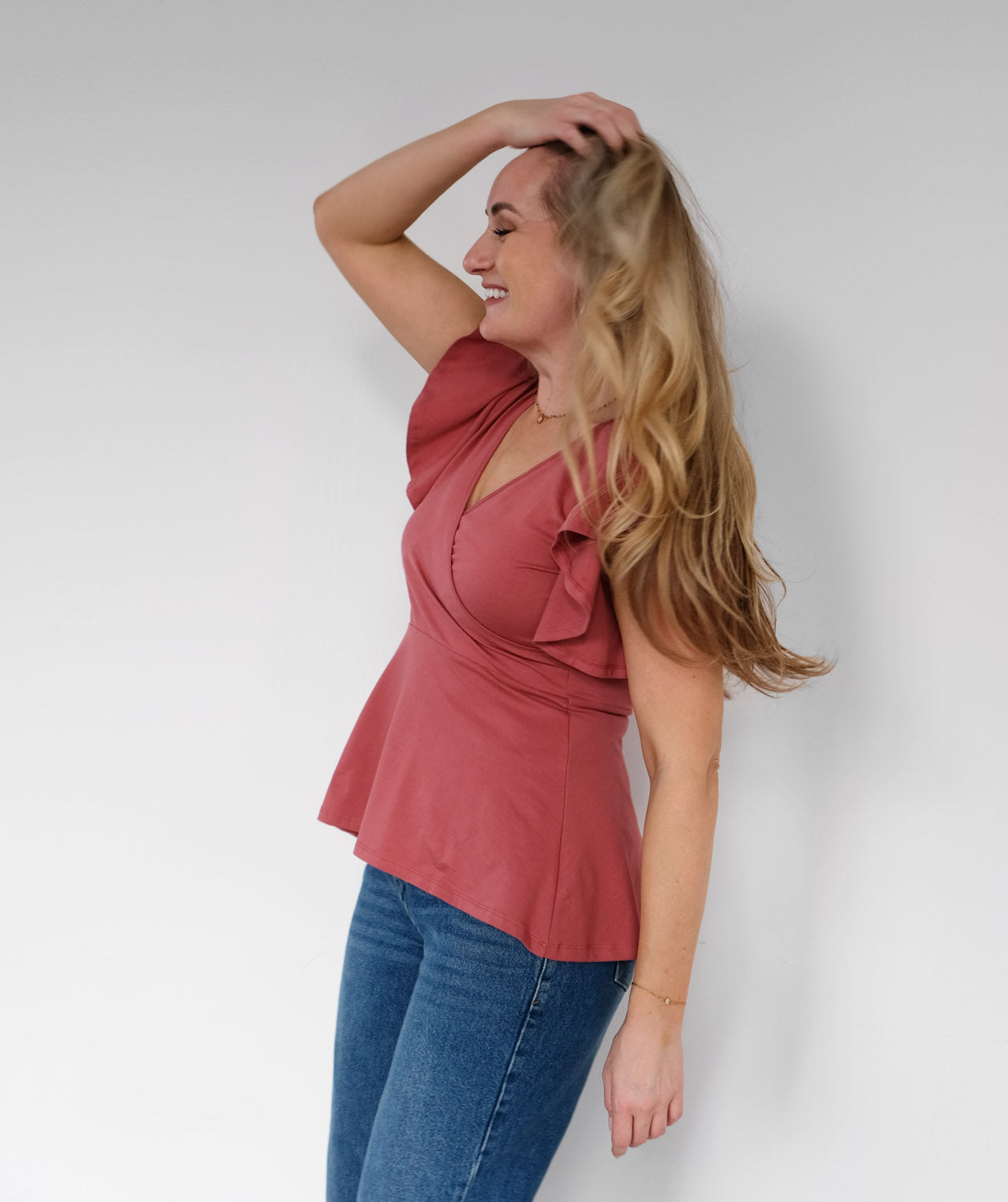 ABIGAIL top in Withered Rose