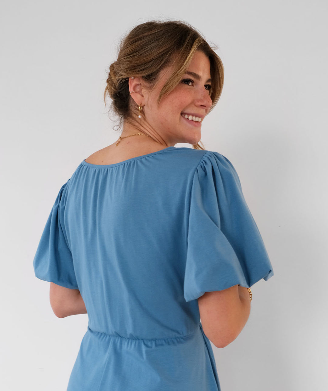 ADELE dress in Azure Blue Elegantees ADELE dress in Azure Blue Elegantees
