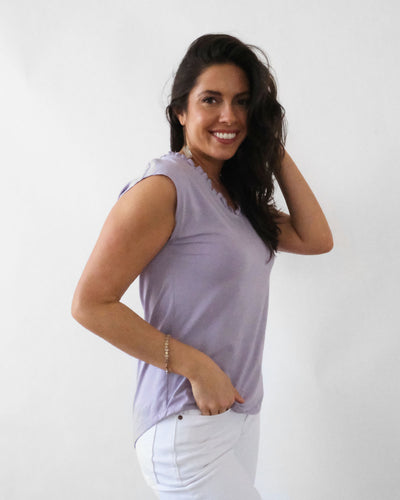 AMBROISE tank in Lavender