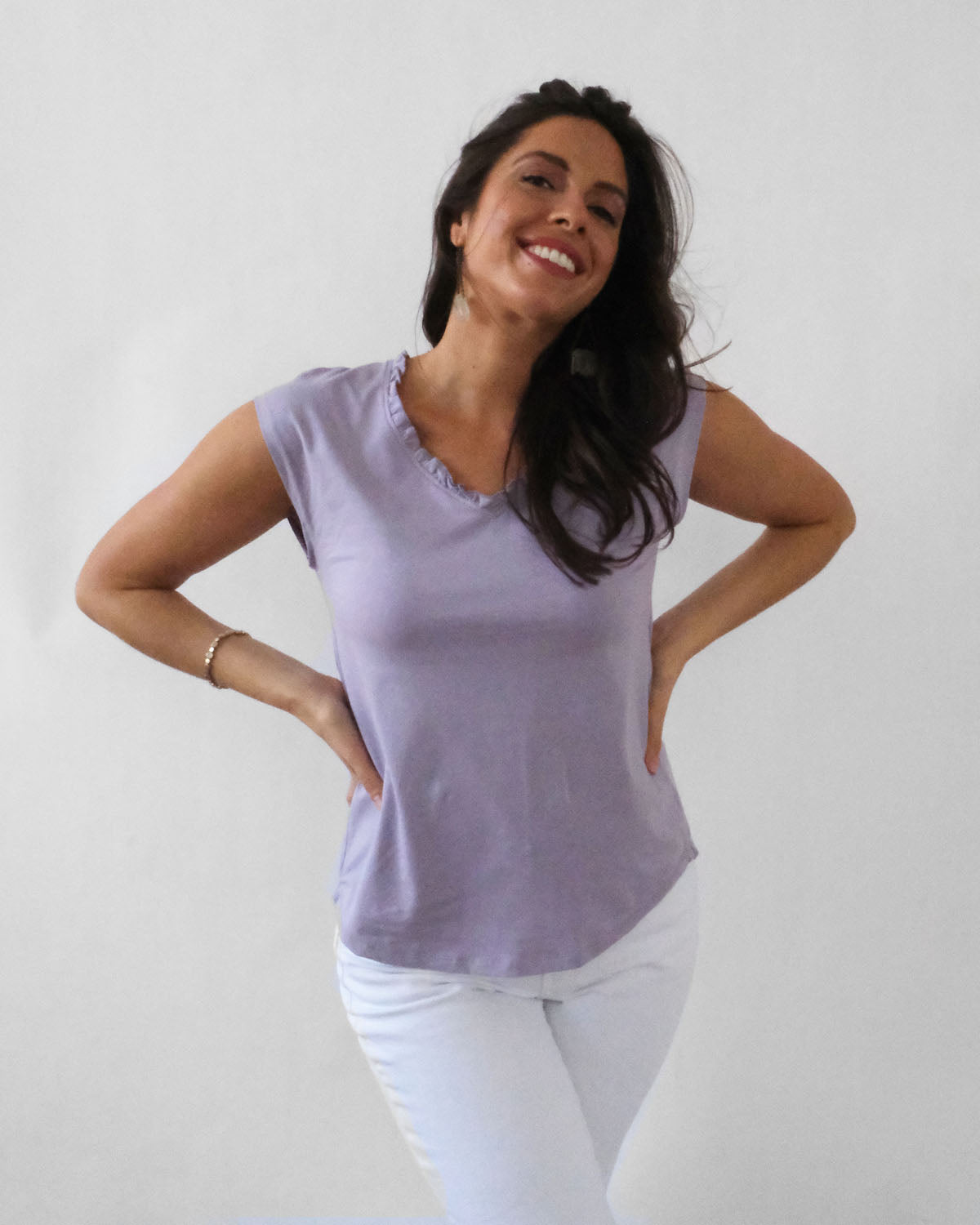 AMBROISE tank in Lavender