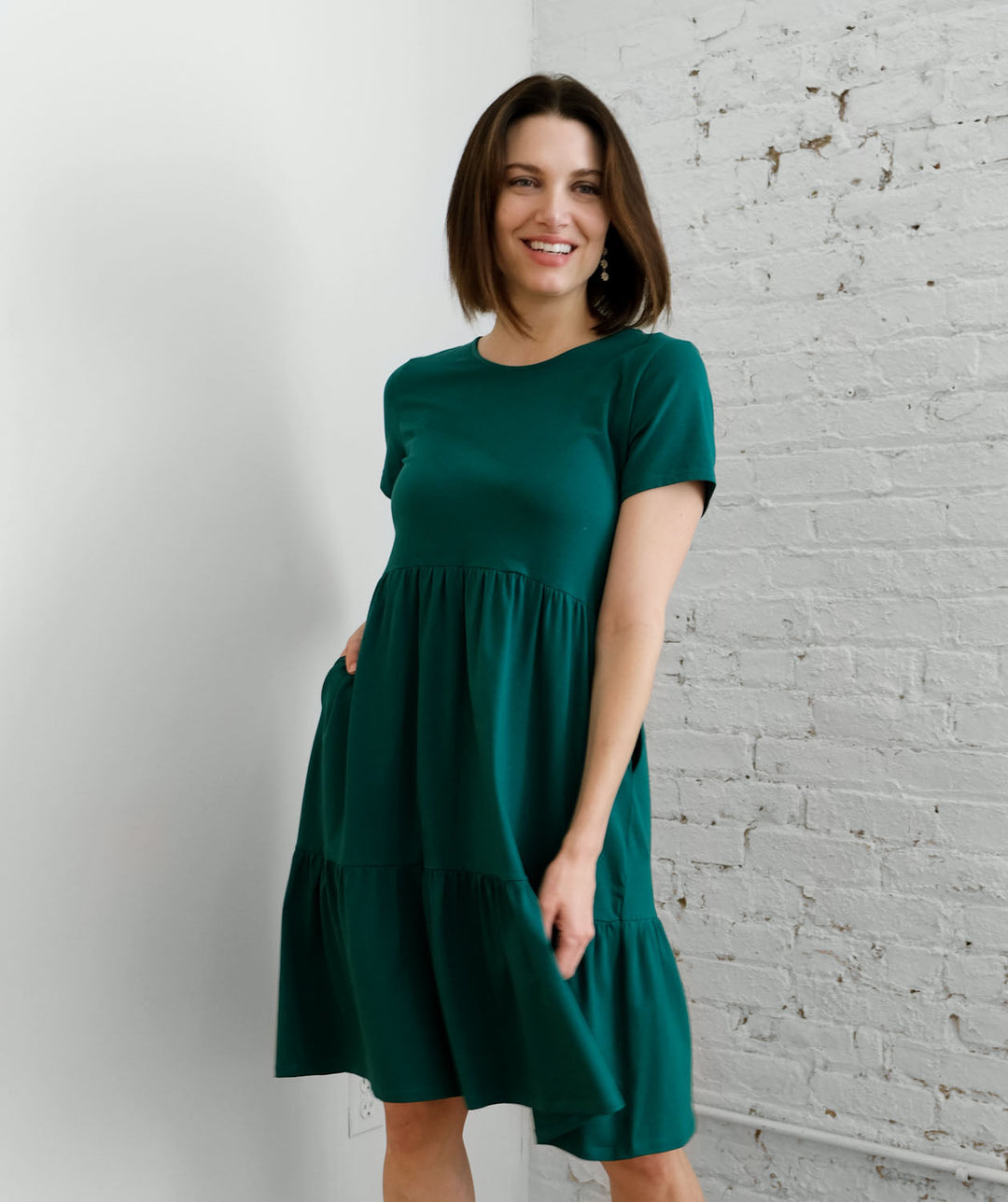 ARIA dress in Green Amber Elegantees ARIA dress in Green Amber Elegantees