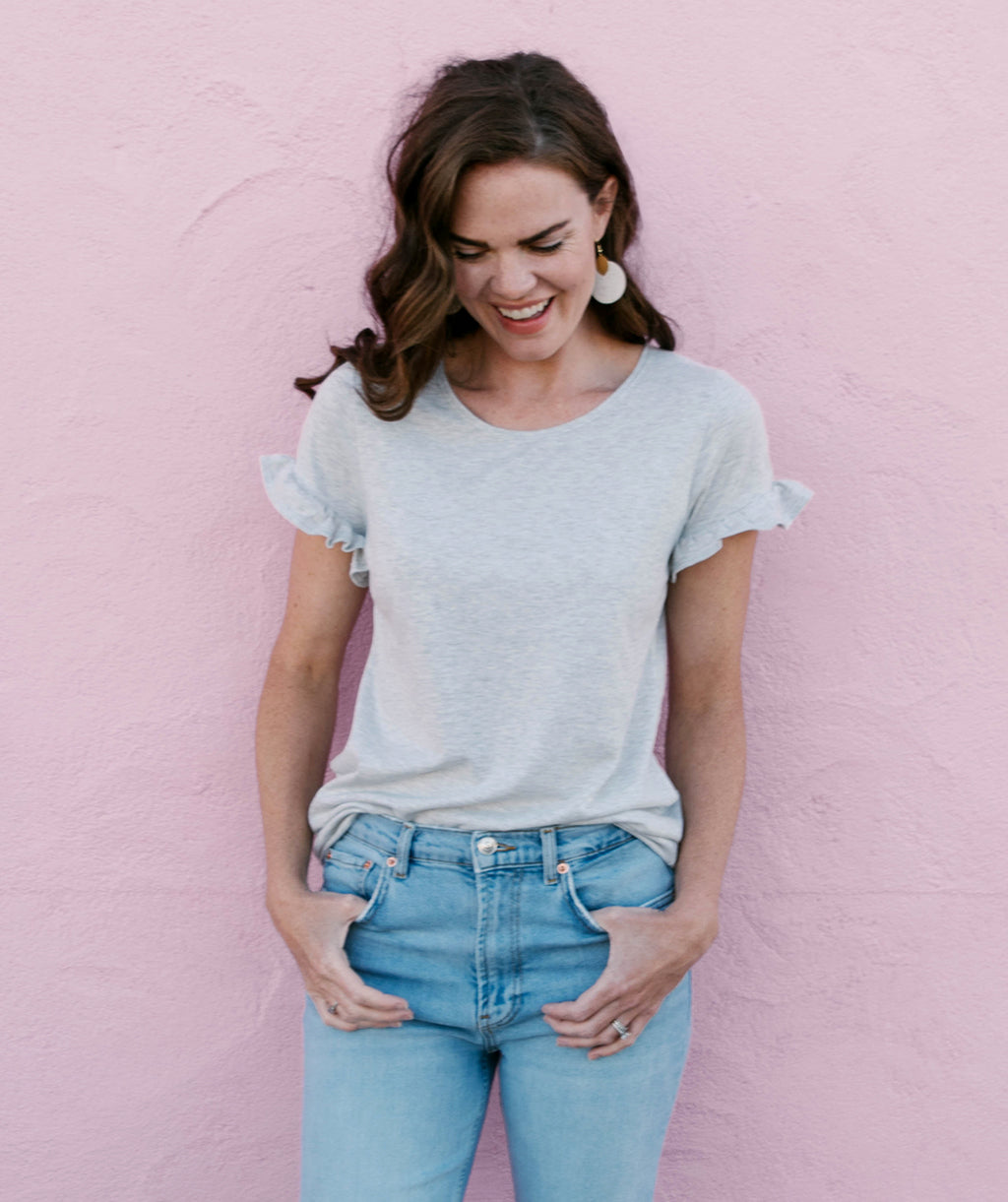 BRIGHTON relaxed tee in Oatmeal