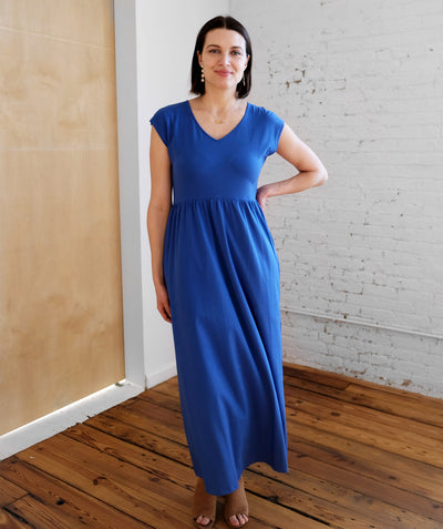 DINAH dress in Strong Blue