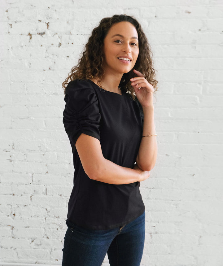 ELIZABETH top in Black