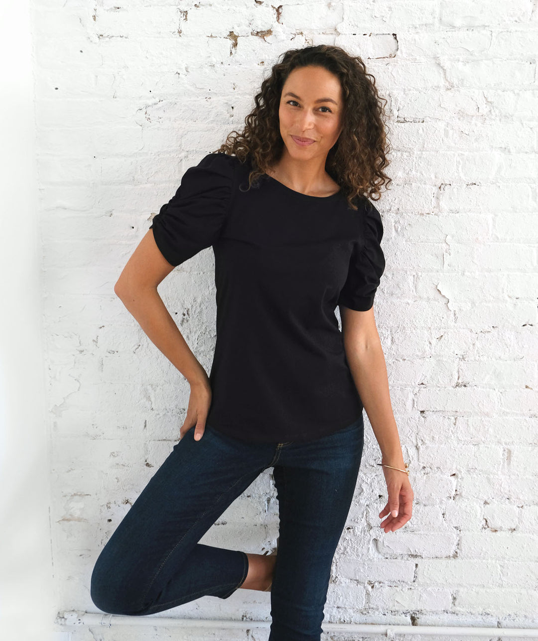 ELIZABETH top in Black