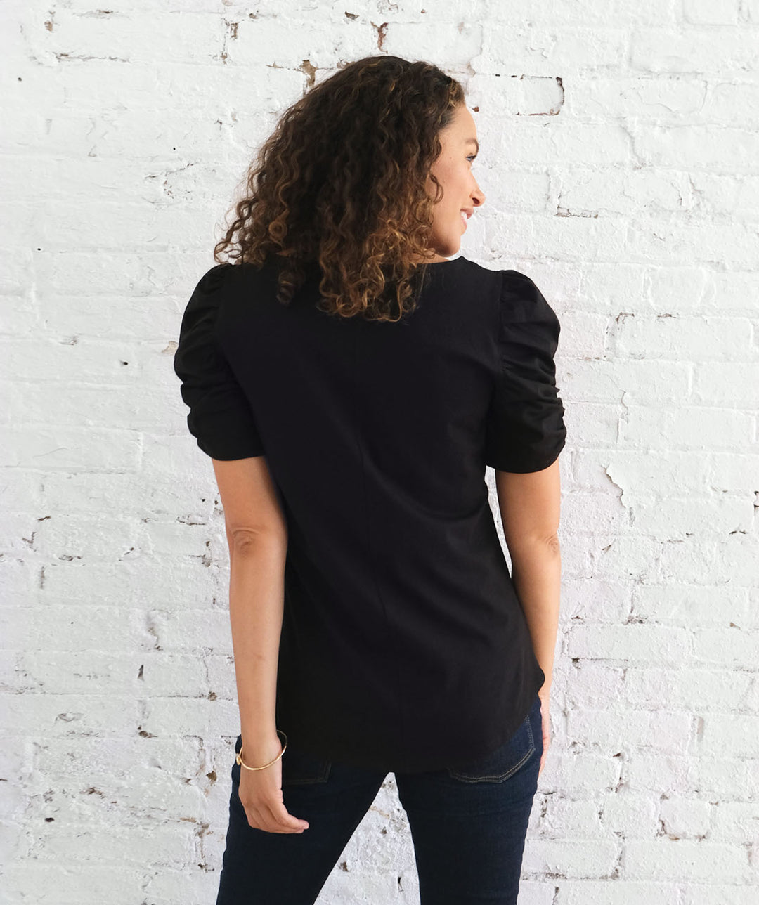 ELIZABETH top in Black