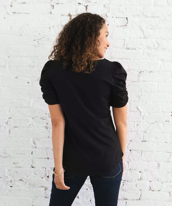 ELIZABETH top in Black