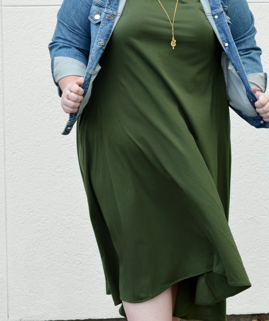 green trapeze dress Jewel Badgley Mischka Georgette Trapeze Maxi Dress Dress