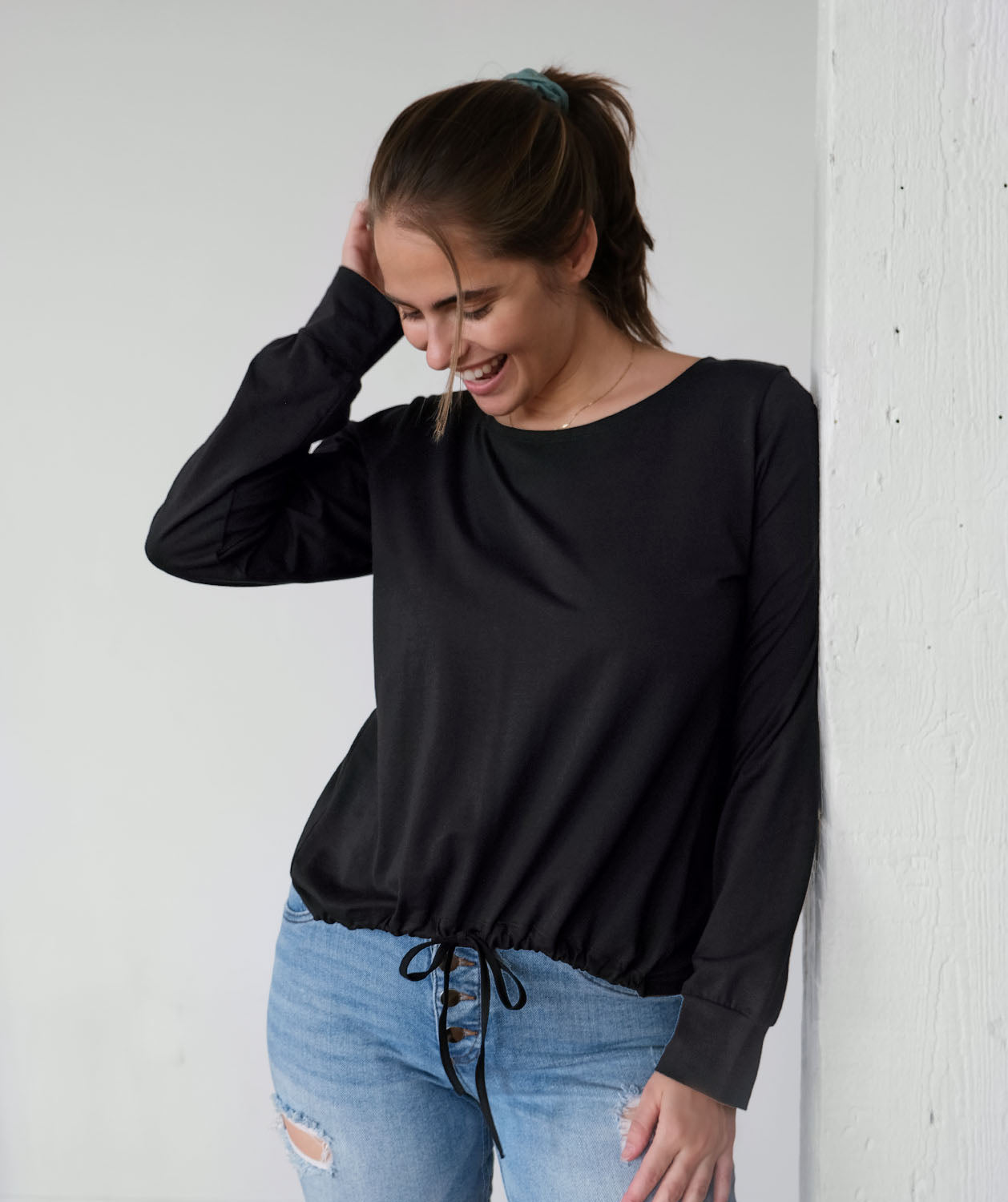 EVERLY top in Black