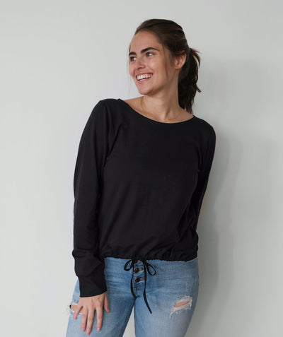 EVERLY top in Black
