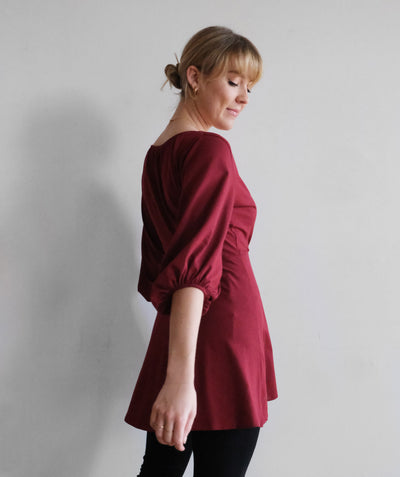 EVE tunic in Scarlet Red