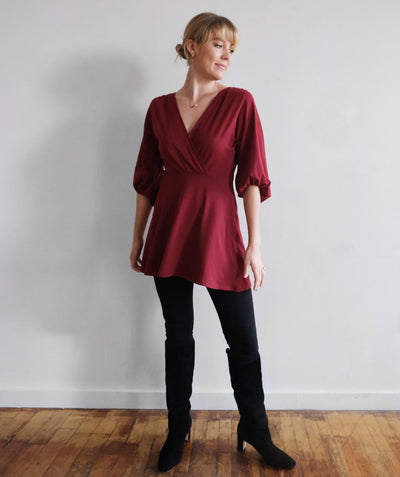 EVE tunic in Scarlet Red