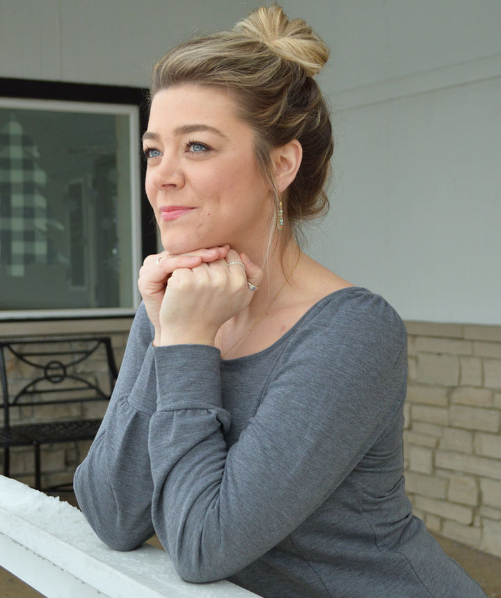 GETAWAY dress in Heather Grey