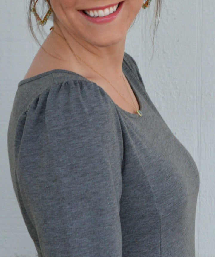 GETAWAY dress in Heather Grey