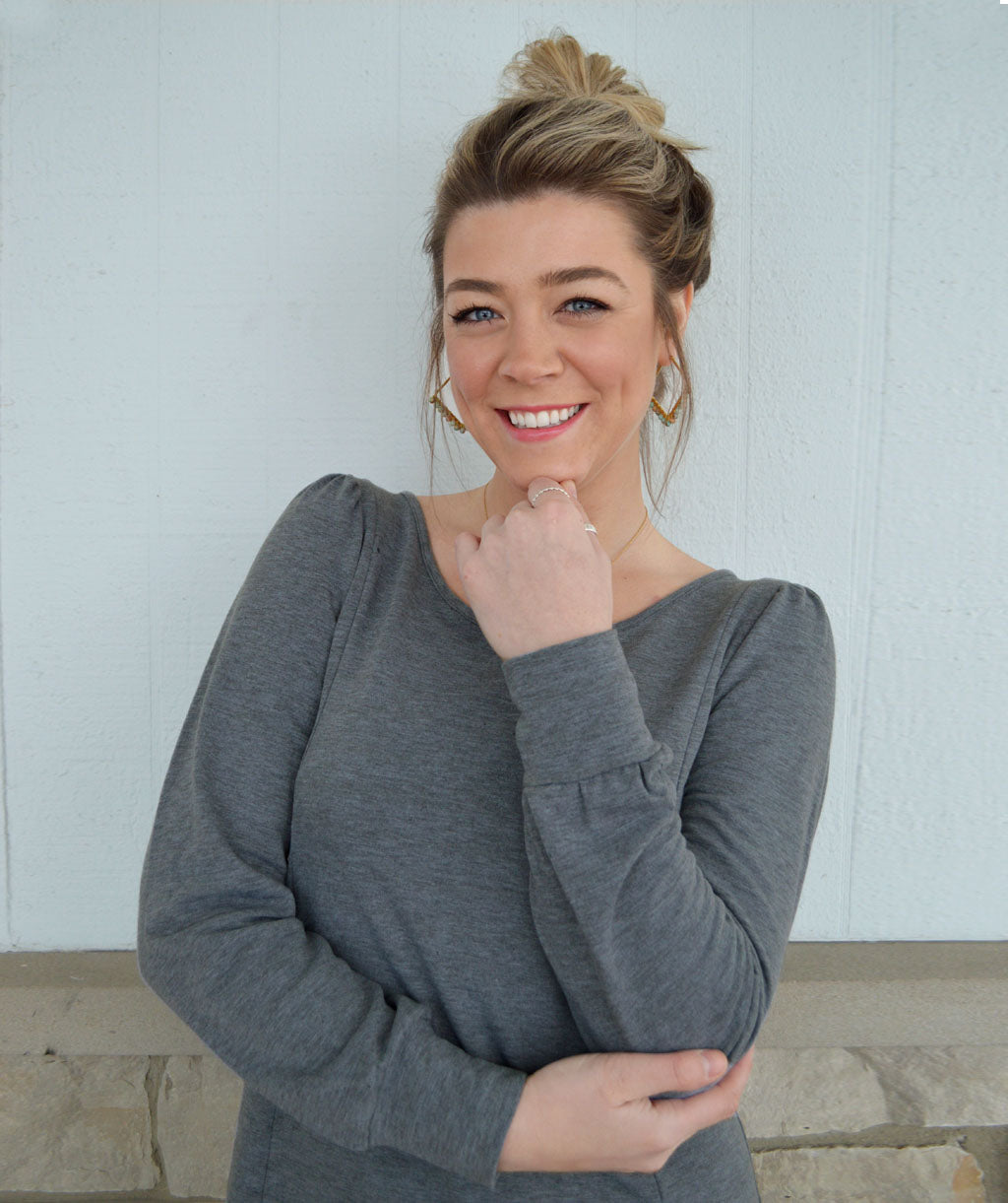 GETAWAY dress in Heather Grey