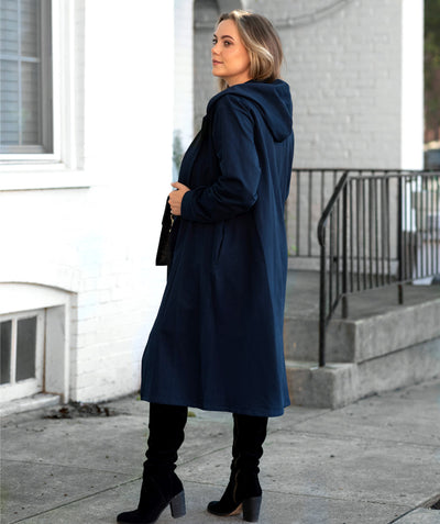 JENNI french terry duster in Navy