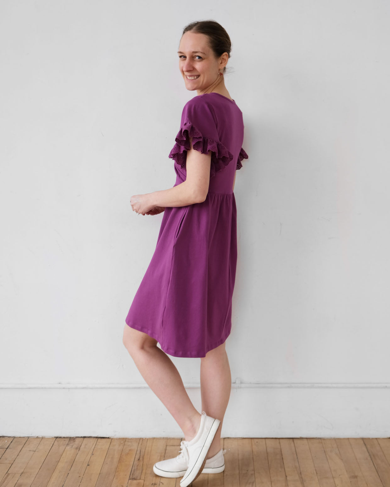 MELODY dress in Grape