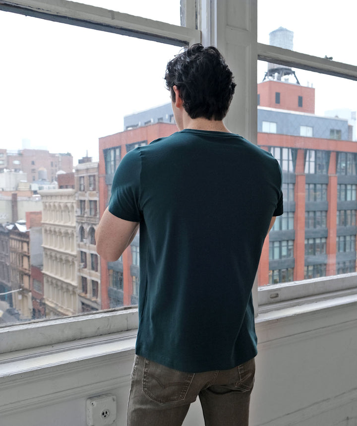 MIKE pocket men's tee in Evergreen