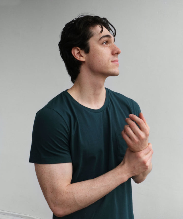 MIKE pocket men's tee in Evergreen