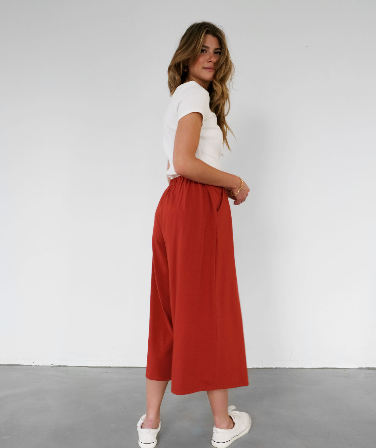 MOANA cropped pants in Rust