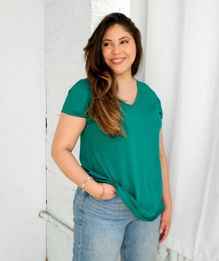 NYLA tee in Jade Julep