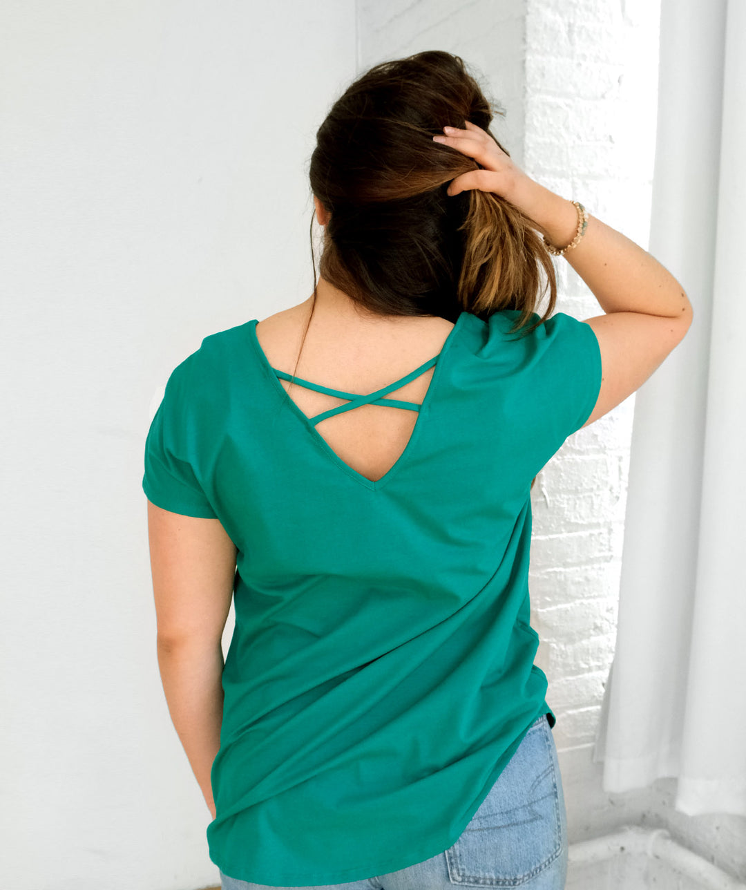 NYLA tee in Jade Julep