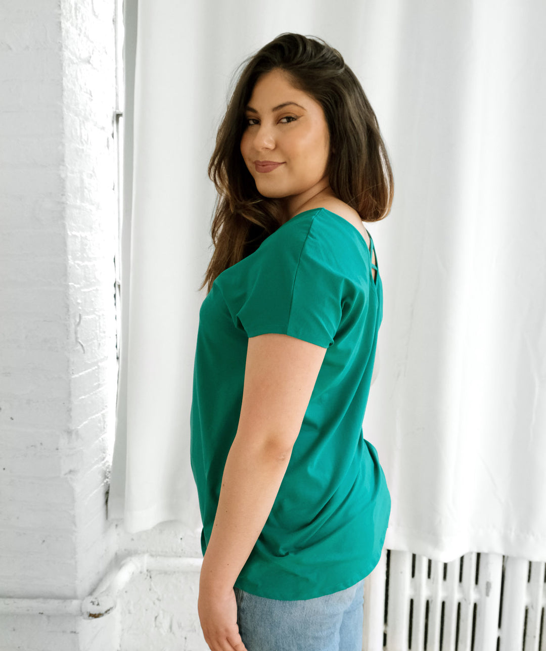 NYLA tee in Jade Julep