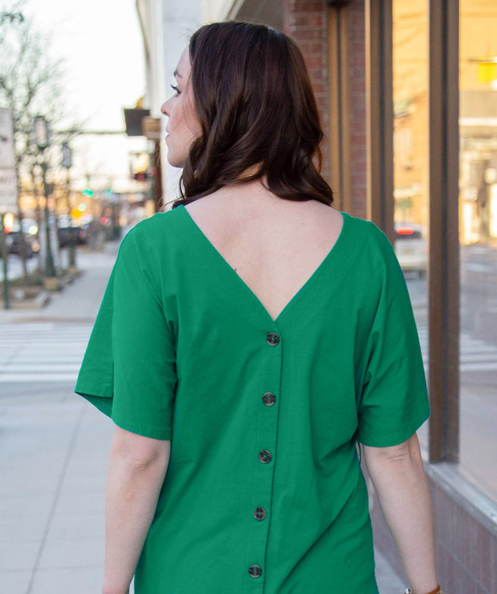 ROSA reversible dress in Jade Julep