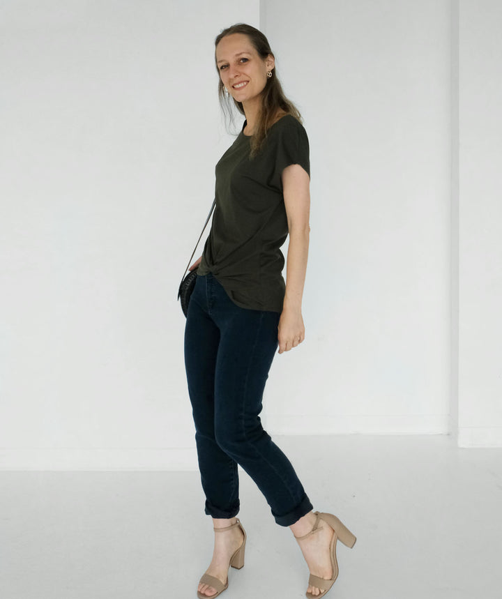 SITA tee in Dark Olive