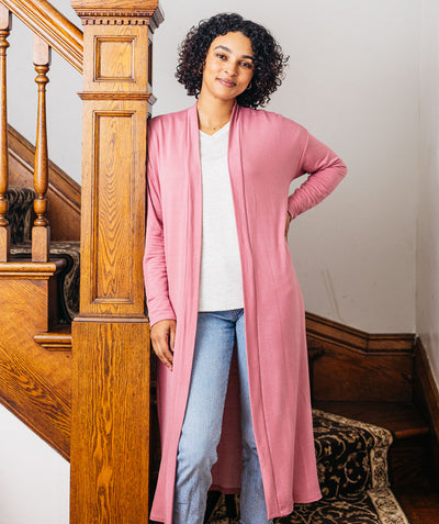 STROLL duster in Mauve Pink<br/>(Less than perfect)