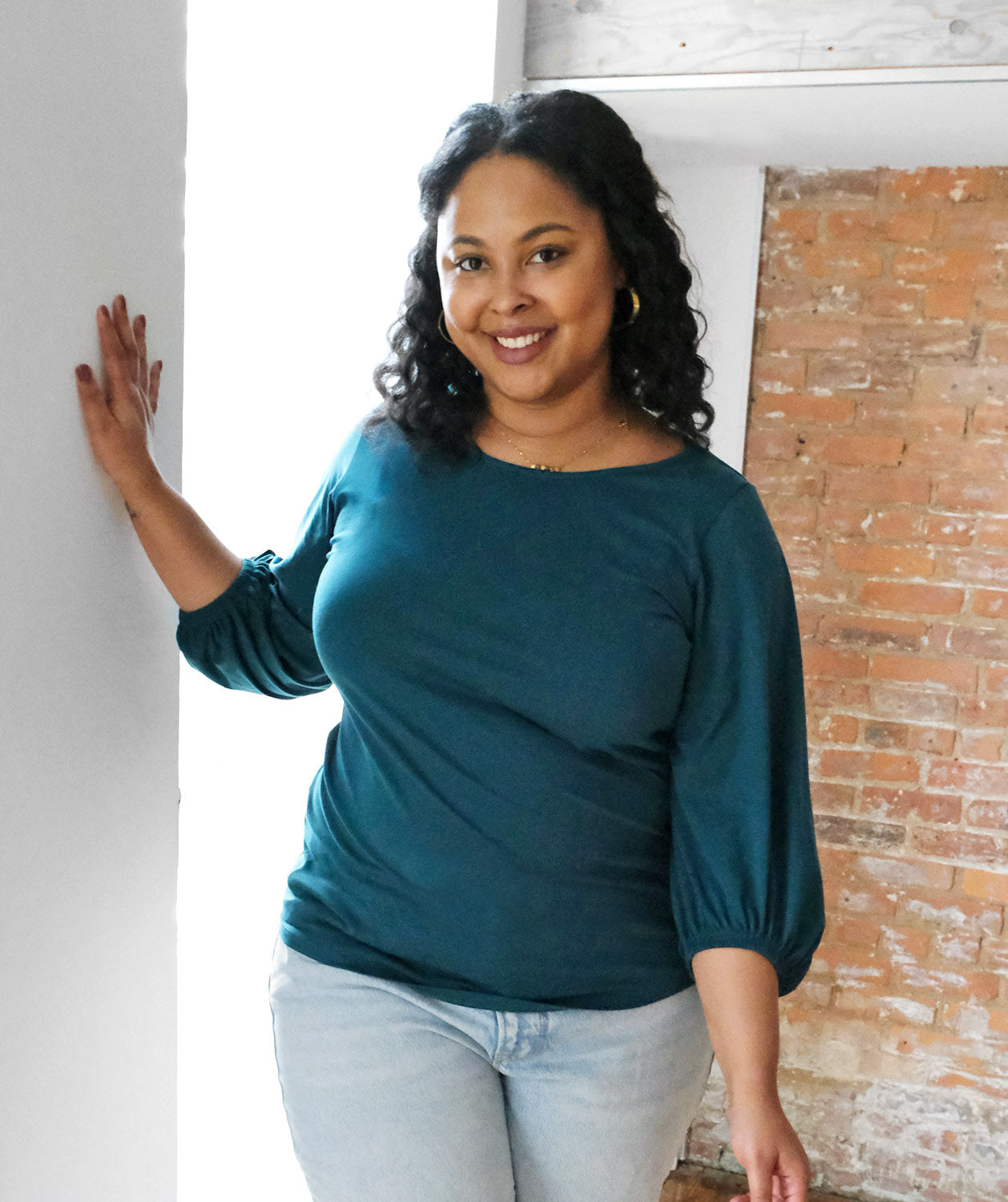 ZILLAH top in Deep Ocean – Elegantees