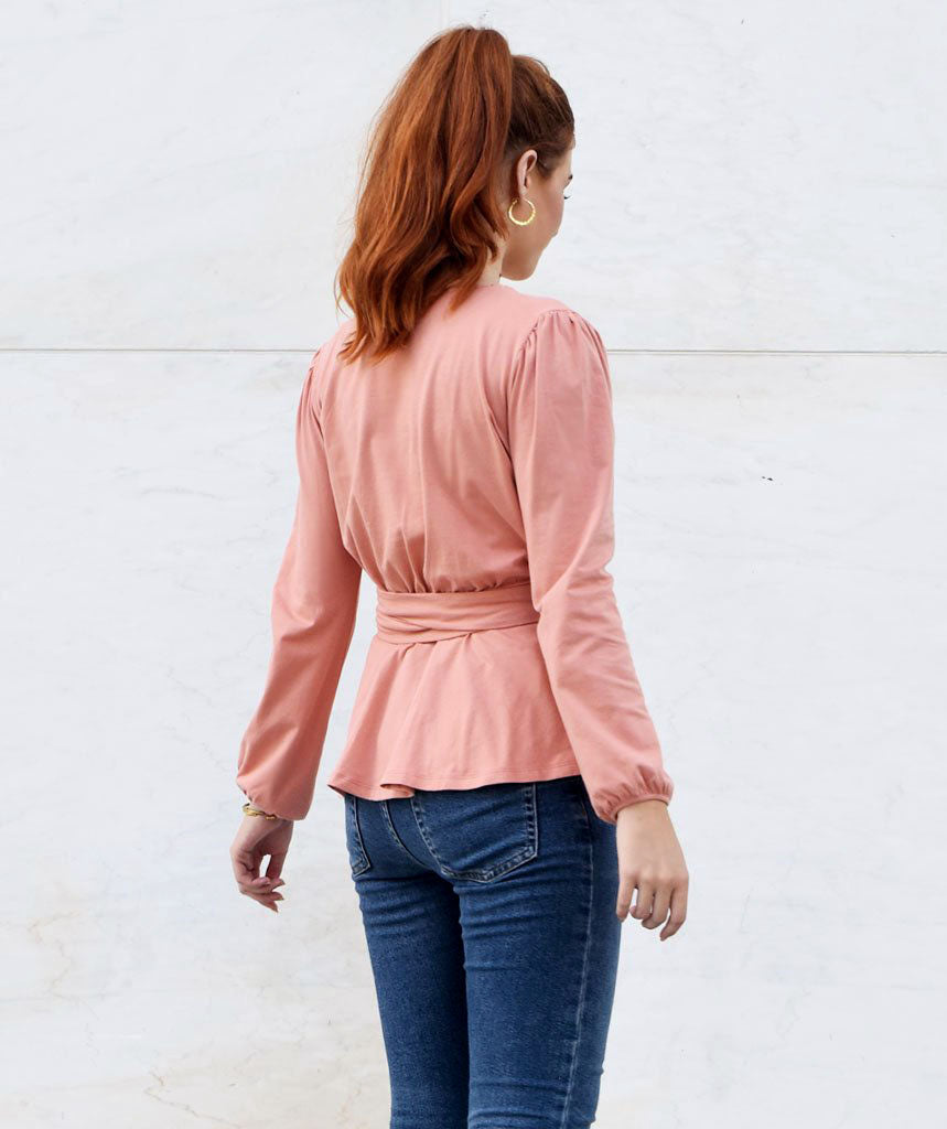 The GRETCHEN top in Rose Dawn