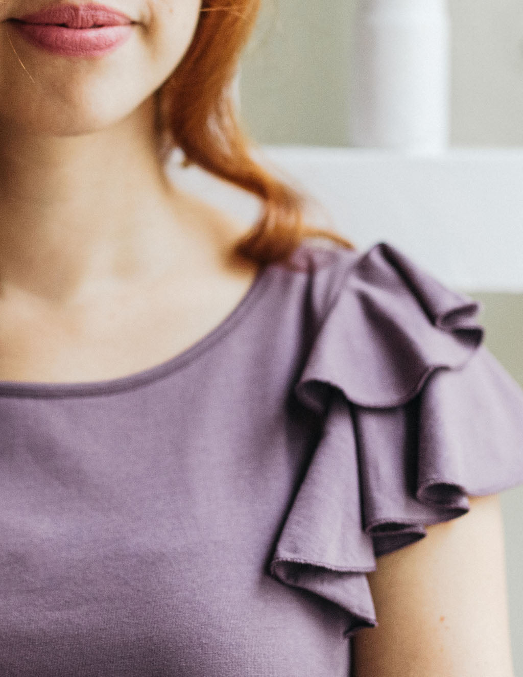 MAGGIE tie-front tank in Violet