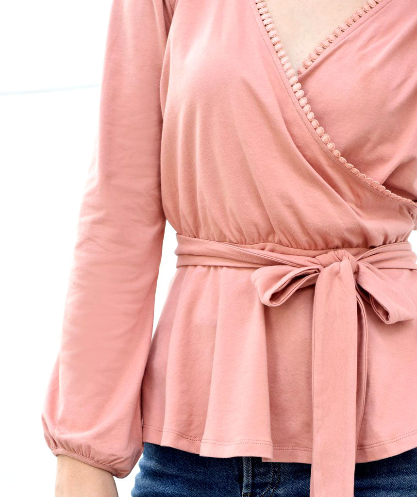 The GRETCHEN top in Rose Dawn