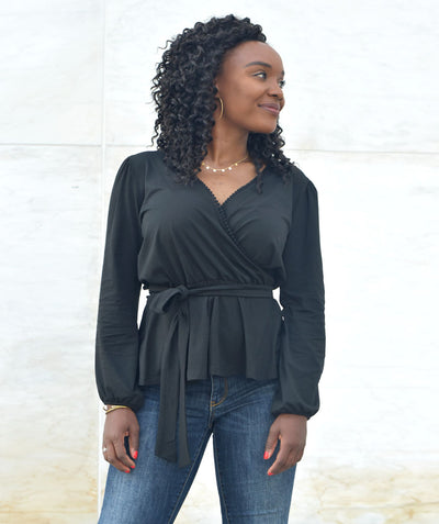The GRETCHEN top in Black